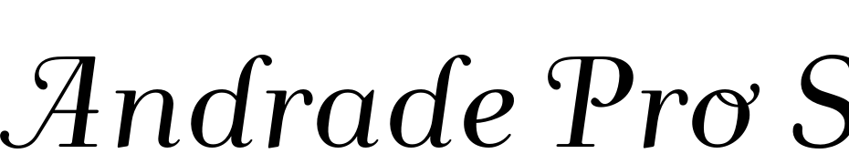 Andrade Pro Swashes Font Download Free